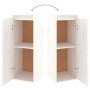 TV-Möbel 4-teilig aus massivem weißem Kiefernholz von vidaXL, TV-Möbel - Ref: Foro24-3100220, Preis: 223,90 €, Rabatt: %