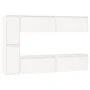 TV-Möbel 6-teilig aus massivem weißem Kiefernholz von vidaXL, TV-Möbel - Ref: Foro24-3100235, Preis: 305,46 €, Rabatt: %