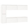 TV-Möbel 6-teilig aus massivem weißem Kiefernholz von vidaXL, TV-Möbel - Ref: Foro24-3100235, Preis: 309,75 €, Rabatt: %