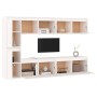 TV-Möbel 6-teilig aus massivem weißem Kiefernholz von vidaXL, TV-Möbel - Ref: Foro24-3100235, Preis: 309,75 €, Rabatt: %
