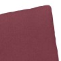 Sillas de comedor 2 pcs Rojo vino tinto 57 x 67 x 98 cm tela