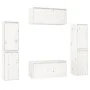 TV furniture 6 pieces solid white pine wood by vidaXL, TV Furniture - Ref: Foro24-3100265, Price: 275,99 €, Discount: %