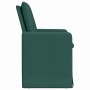 Sillas de comedor 2 pcs Verde oscuro 57 x 67 x 98 cm tela