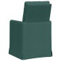 Sillas de comedor 2 pcs Verde oscuro 57 x 67 x 98 cm tela