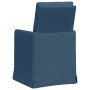 Sillas de comedor 2 pcs Azul 57 x 67 x 98 cm tela