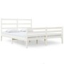 Estructura de cama madera maciza pino blanco 120x190 cm de vidaXL, Camas y somieres - Ref: Foro24-3103684, Precio: 137,48 €, ...
