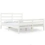 Estructura de cama madera maciza pino blanco 120x190 cm de vidaXL, Camas y somieres - Ref: Foro24-3103684, Precio: 135,64 €, ...