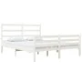 Estructura de cama madera maciza pino blanco 120x190 cm de vidaXL, Camas y somieres - Ref: Foro24-3103684, Precio: 135,64 €, ...
