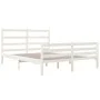 Estructura de cama madera maciza pino blanco 120x190 cm de vidaXL, Camas y somieres - Ref: Foro24-3103684, Precio: 135,64 €, ...