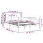 Solid white pine wood bed frame 120x190 cm by vidaXL, Beds and slatted bases - Ref: Foro24-3104254, Price: 147,43 €, Discount: %