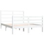 Solid white pine wood bed frame 120x190 cm by vidaXL, Beds and slatted bases - Ref: Foro24-3104977, Price: 135,14 €, Discount: %