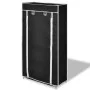 Fabric shoe rack with black cover 58x28x106 cm by vidaXL, Shoe racks and shoe organizers - Ref: Foro24-240503, Price: 28,44 €...