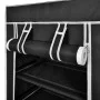 Fabric shoe rack with black cover 58x28x106 cm by vidaXL, Shoe racks and shoe organizers - Ref: Foro24-240503, Price: 28,44 €...