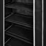 Fabric shoe rack with black cover 58x28x106 cm by vidaXL, Shoe racks and shoe organizers - Ref: Foro24-240503, Price: 27,26 €...