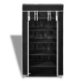 Fabric shoe rack with black cover 58x28x106 cm by vidaXL, Shoe racks and shoe organizers - Ref: Foro24-240503, Price: 27,26 €...