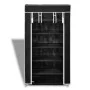 Fabric shoe rack with black cover 58x28x106 cm by vidaXL, Shoe racks and shoe organizers - Ref: Foro24-240503, Price: 28,44 €...