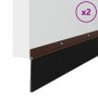 Sellos de cepillo de puerta atornillables 2 pcs Marrón 100 cm