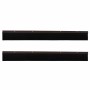 Sellos de cepillo de puerta atornillables 2 pcs Marrón 100 cm