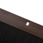 Sellos de cepillo de puerta atornillables 6 pcs Marrón 100 cm