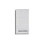 Trendteam Armario de pared para baño Nano blanco y gris cemento