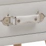 Nachttische 2 Einheiten 40x35x40 cm weißes Kunstleder von vidaXL, Nachttische - Ref: Foro24-276380, Preis: 102,11 €, Rabatt: %