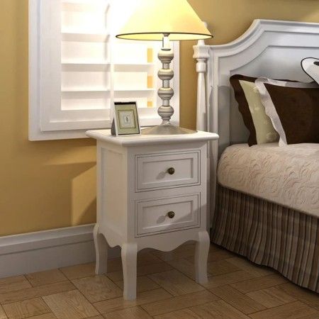 Nightstands 4 units with 2 white MDF drawers by vidaXL, Nightstands - Ref: Foro24-276039, Price: 349,73 €, Discount: %