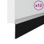 Sellos de cepillo para puertas autoadhesivos 12 pcs Plateado