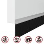 Sellos de cepillo para puertas autoadhesivos 12 pcs Plateado