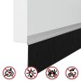 Sellos de cepillo para puertas autoadhesivos 12 pcs Plateado