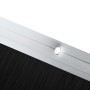 Sellos de cepillo de puerta atornillables 2 pcs Plateado 100 cm