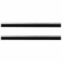 Sellos de cepillo de puerta atornillables 2 pcs Plateado 100 cm