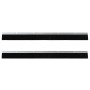 Sellos de cepillo de puerta atornillables 2 pcs Plateado 100 cm