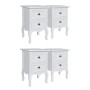 Nachttische 4 Einheiten mit 2 weißen MDF-Schubladen von vidaXL, Nachttische - Ref: Foro24-276039, Preis: 373,09 €, Rabatt: %