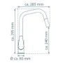 SCHÜTTE Single-lever kitchen faucet with removable spout SEATTLE matt graphite by SCHÜTTE, Faucets - Ref: Foro24-446565, Pric...
