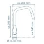 SCHÜTTE Single-lever kitchen faucet with removable spout SEATTLE matt graphite by SCHÜTTE, Faucets - Ref: Foro24-446565, Pric...