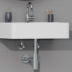SCHÜTTE Chrom-Design-Spülbeckensiphon von SCHÜTTE, Sanitärventile - Ref: Foro24-446558, Preis: 43,63 €, Rabatt: %
