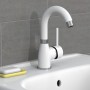 EISL FUTURA chrome white single lever basin mixer by EISL, Faucets - Ref: Foro24-446490, Price: 68,26 €, Discount: %