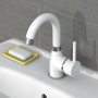 EISL FUTURA chrome white single lever basin mixer by EISL, Faucets - Ref: Foro24-446490, Price: 68,26 €, Discount: %