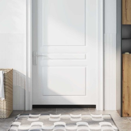 Sellos de cepillo de puerta atornillables 6 pcs Plateado 100 cm