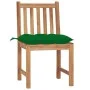 Garden chairs 4 units solid teak wood with cushions by vidaXL, Garden chairs - Ref: Foro24-3073108, Price: 453,76 €, Discount: %