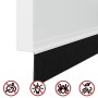 Sellos de cepillo para puertas autoadhesivos 2 pcs 100 cm