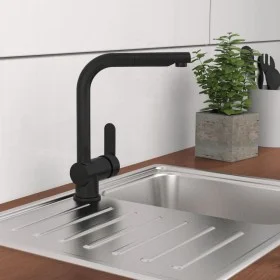 SCHÜTTE Grifo monomando cocina con caño extraíble LONDON negro mate de SCHÜTTE, Grifos - Ref: Foro24-446563, Precio: 119,20 €...