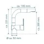 SCHÜTTE Grifo monomando cocina con caño extraíble LONDON negro mate de SCHÜTTE, Grifos - Ref: Foro24-446563, Precio: 119,20 €...