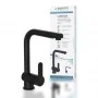 SCHÜTTE Grifo monomando cocina con caño extraíble LONDON negro mate de SCHÜTTE, Grifos - Ref: Foro24-446563, Precio: 119,20 €...