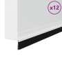 Sellos de cepillo para puertas autoadhesivos 12 pcs 100 cm