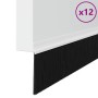 Sellos de cepillo para puertas autoadhesivos 12 pcs 100 cm