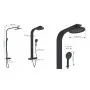 SCHÜTTE Dusche mit Wanne und Thermostat SAMOA RAIN mattschwarz von SCHÜTTE, Duschköpfe - Ref: Foro24-446561, Preis: 427,89 €,...