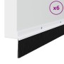 Sellos de cepillo de puerta atornillables 6 pcs 100 cm