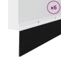 Sellos de cepillo de puerta atornillables 6 pcs 100 cm