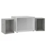 FMD Couchtisch mit 2 kleinen Tischen weiß und betongrau 67,5x67,5x50cm von FMD, Couchtisch - Ref: Foro24-444231, Preis: 121,0...
